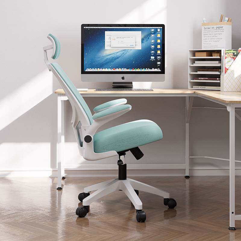 极速舒适久坐护腰办公电脑转座椅子家用大学生宿舍职X员万向轮午