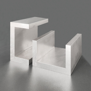 极速槽铝80 10mm铝槽805010mm铝合金建筑滑槽u型槽导轨凹 g50