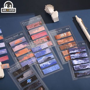 极速2022 Mr Paper 100pcst/lot Cute Stationary Memo Pads Ins