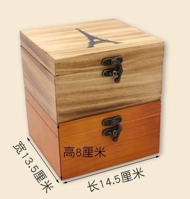 极速新复古木质 针线盒 套装  家用 木O盒子 手缝针线 收纳