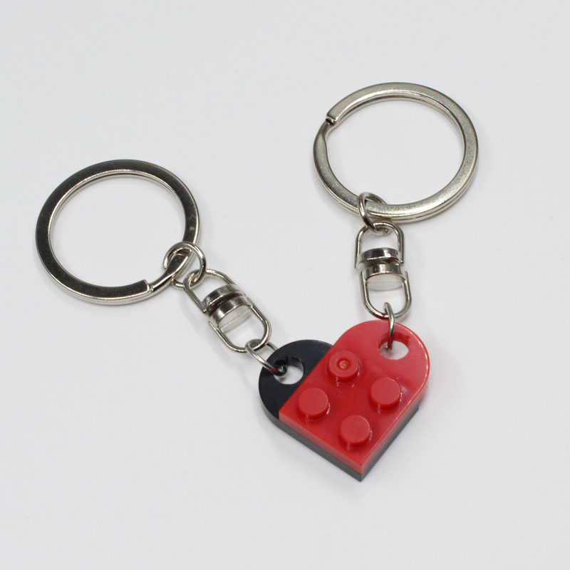 极速Brick Block Keychain for Couples Friendship - 2Wpcs Matc
