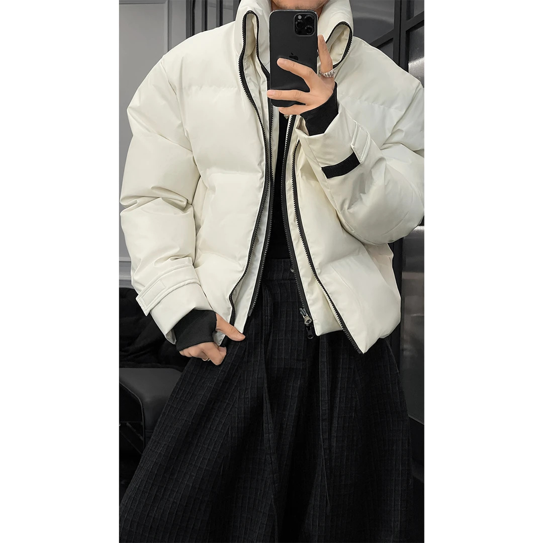 龙刀刀冬季新品高级感痞帅立领棉服男潮牌宽松百搭保暖棉衣外套