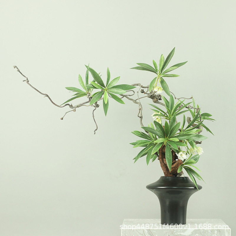 新中式仿真花艺摆设客厅摆花餐桌假花摆件绿植盆栽中式复古装饰品
