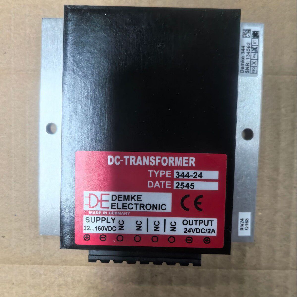 德国DEMKE ELECTRONIC的344-24型DC-DC电源变换器 含税开专票现货