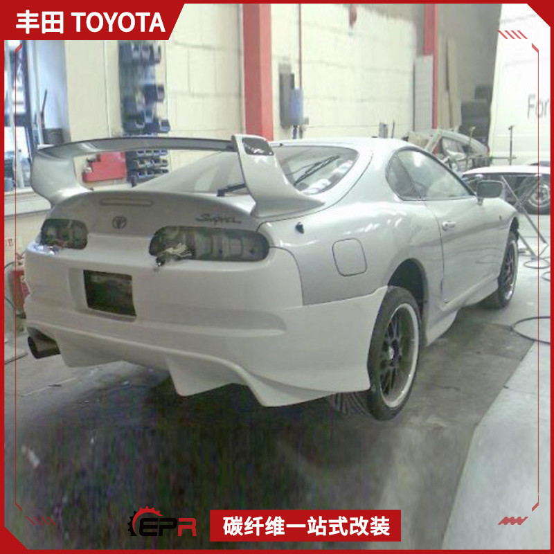 适用丰田Supra速霸 MK4 牛魔王改装 TRIALF树脂纤维后杠 保险包围图片