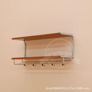 现代简约C型墙上置物架家用玄关入户实用挂衣架服装店换衣间架子