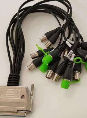 DB37母转16个BNC监控线安防监控配线