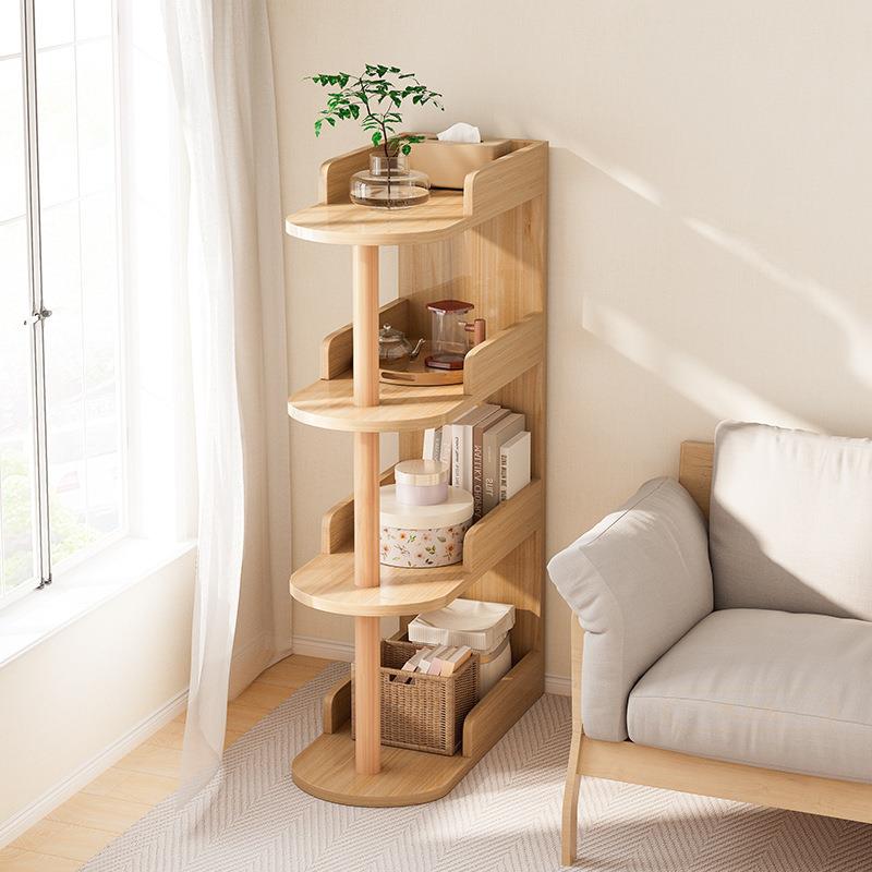 客厅沙发边置物架卧室床头窄夹缝隙收纳架子储物柜子小型书架落地