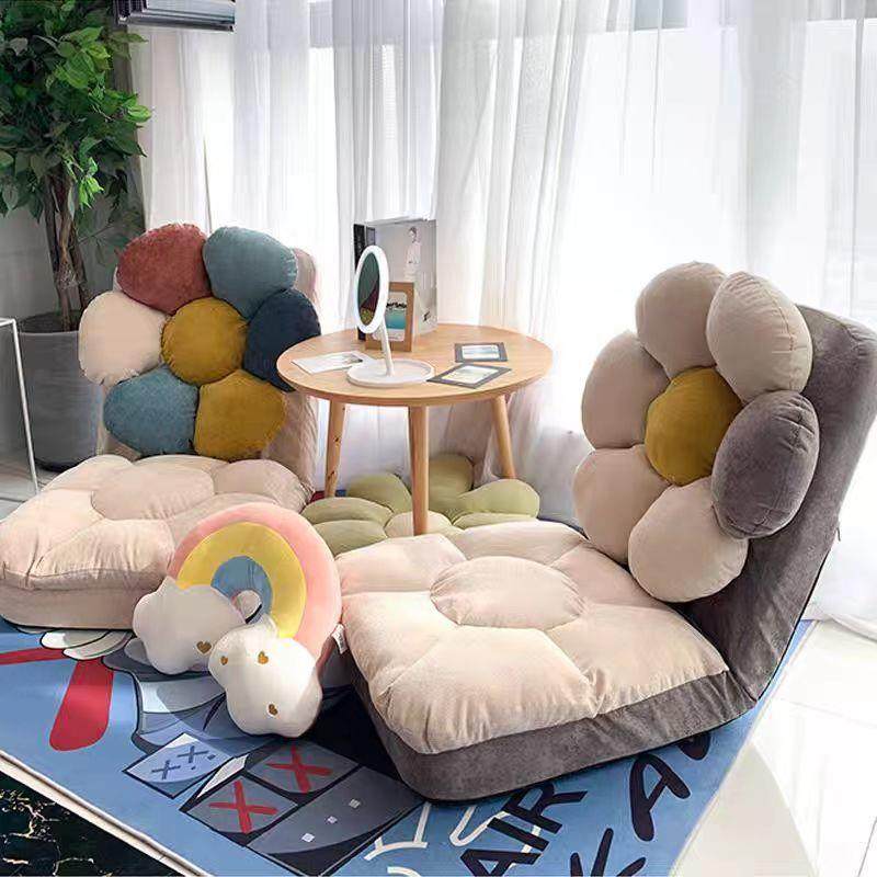 懒人沙发榻榻米折叠靠背单人儿童阅读飘窗座椅床上地上房间小沙发