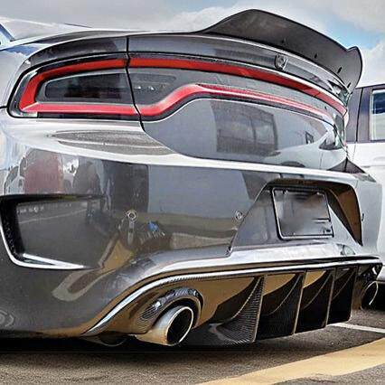 适用于Dodge Charger道奇战马15-21改后唇防撞后扰流前唇侧裙