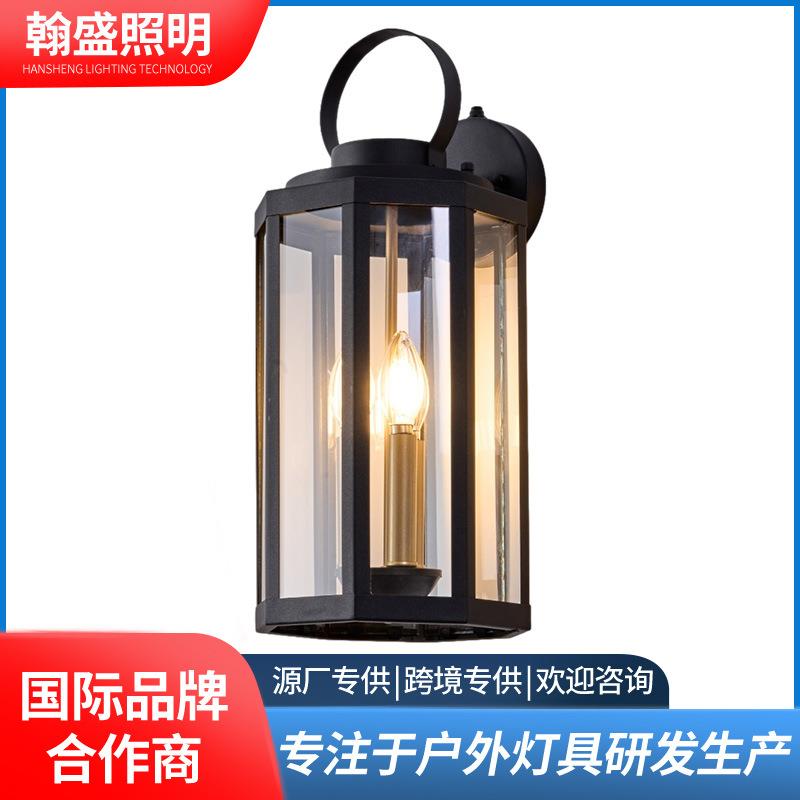 户外壁灯防水欧式复古阳台庭院灯美式过道楼梯室外田园LED墙壁灯