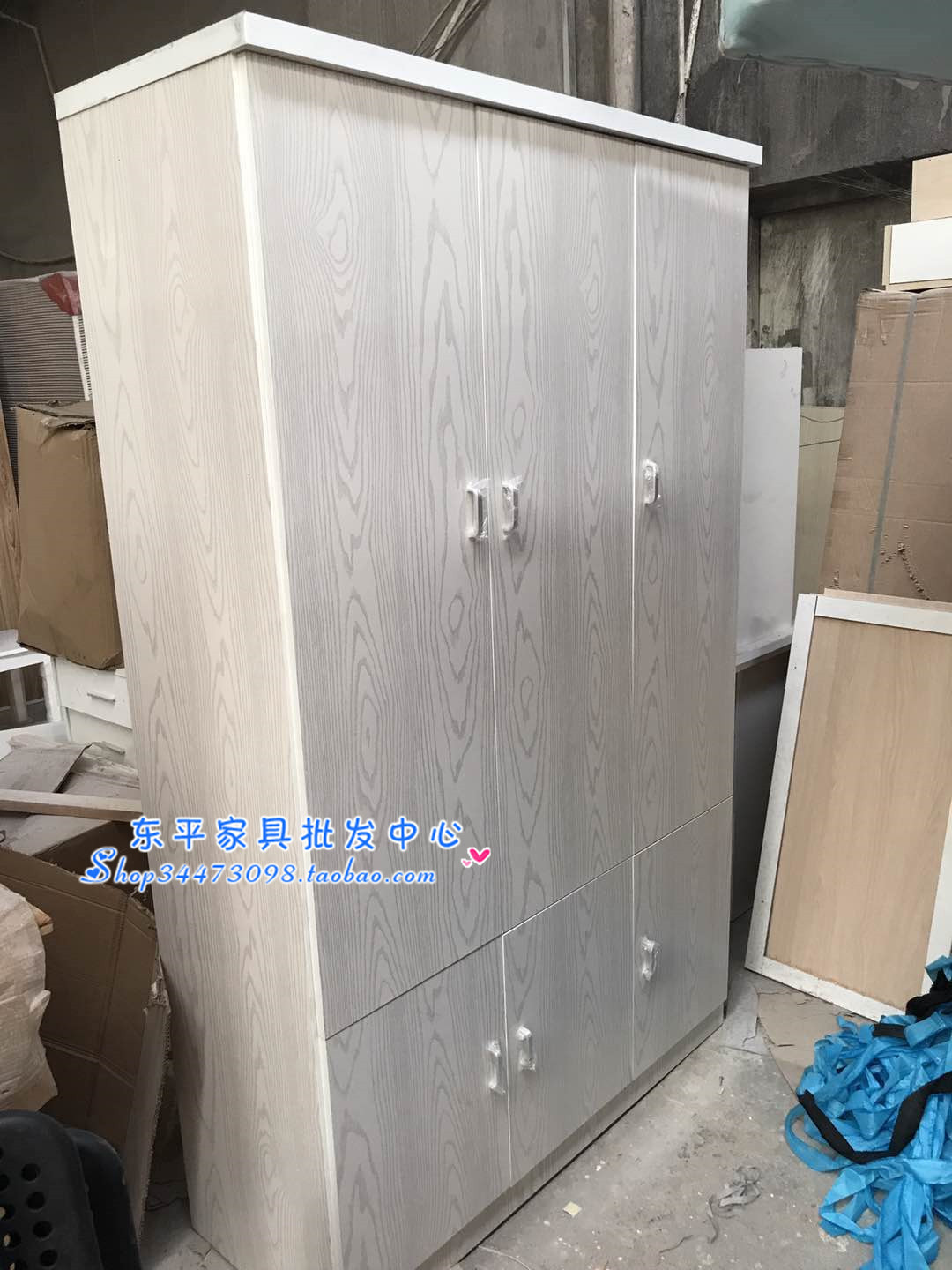 厂家直供带镜简易衣橱