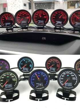 GREDDY指针带液晶仪表水温油压油温表电压转速表汽车改装仪表