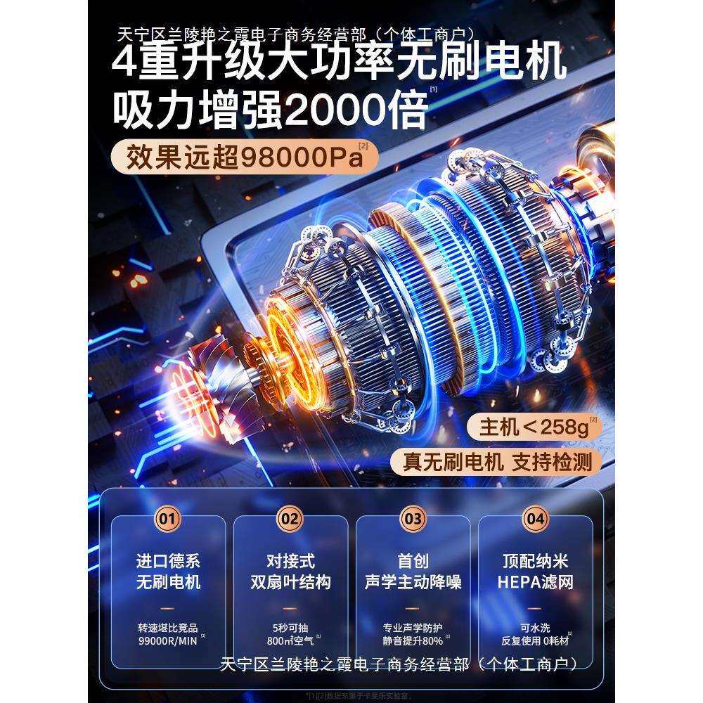 车载吸尘器车用大吸力家用两用小型手持汽车无线迷你力机