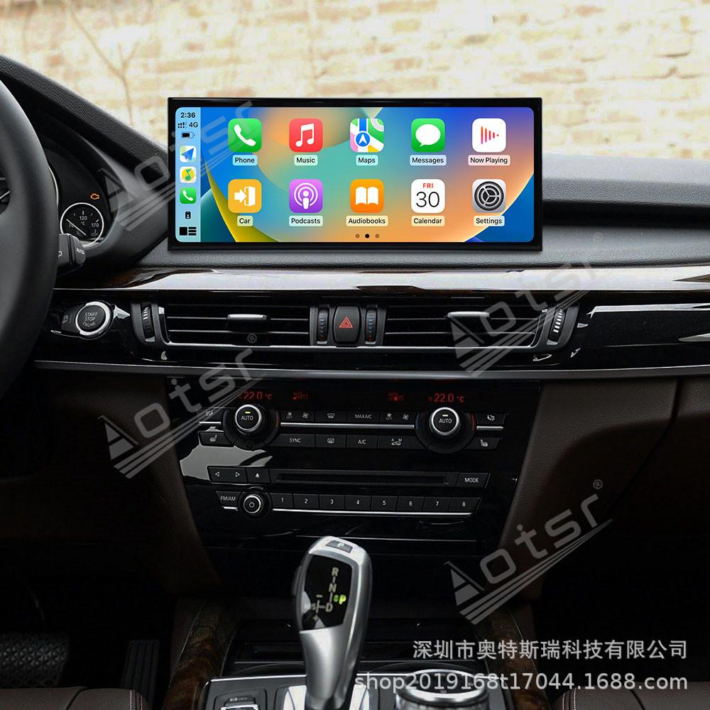 适用14-18款宝马X5X6改装安卓中控高清智能多媒体导航大屏carplay