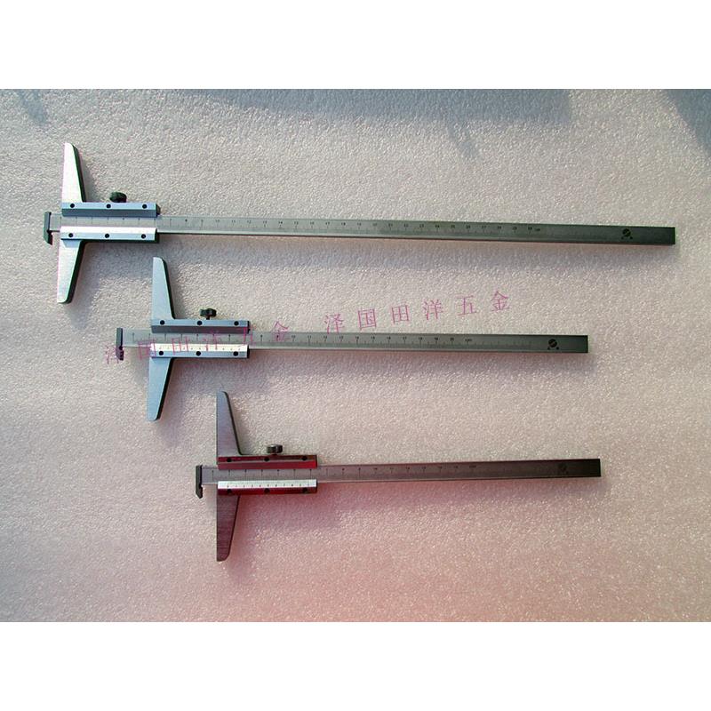 上海上申多用深度卡尺0-150/200/300mm单钩深度游标卡尺