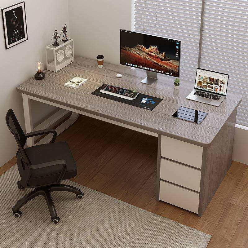台式电脑桌办公专用简约现代带抽屉写字桌卧室家用书桌工作台