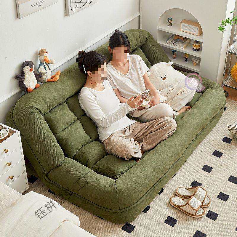 人类狗窝懒人榻榻米沙发可躺可睡双人卧室小沙发可折叠网红沙发床