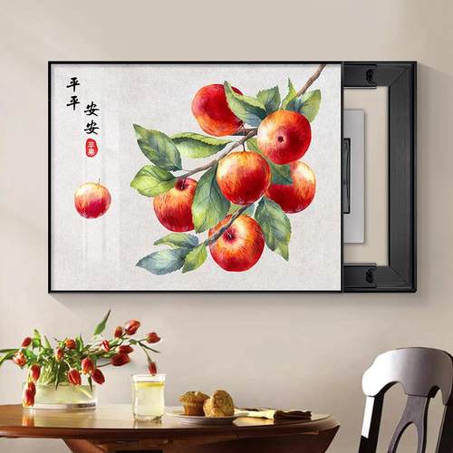 电表箱装饰画新中式现代简约配电箱遮挡电闸盒网络盒电源开关挂画