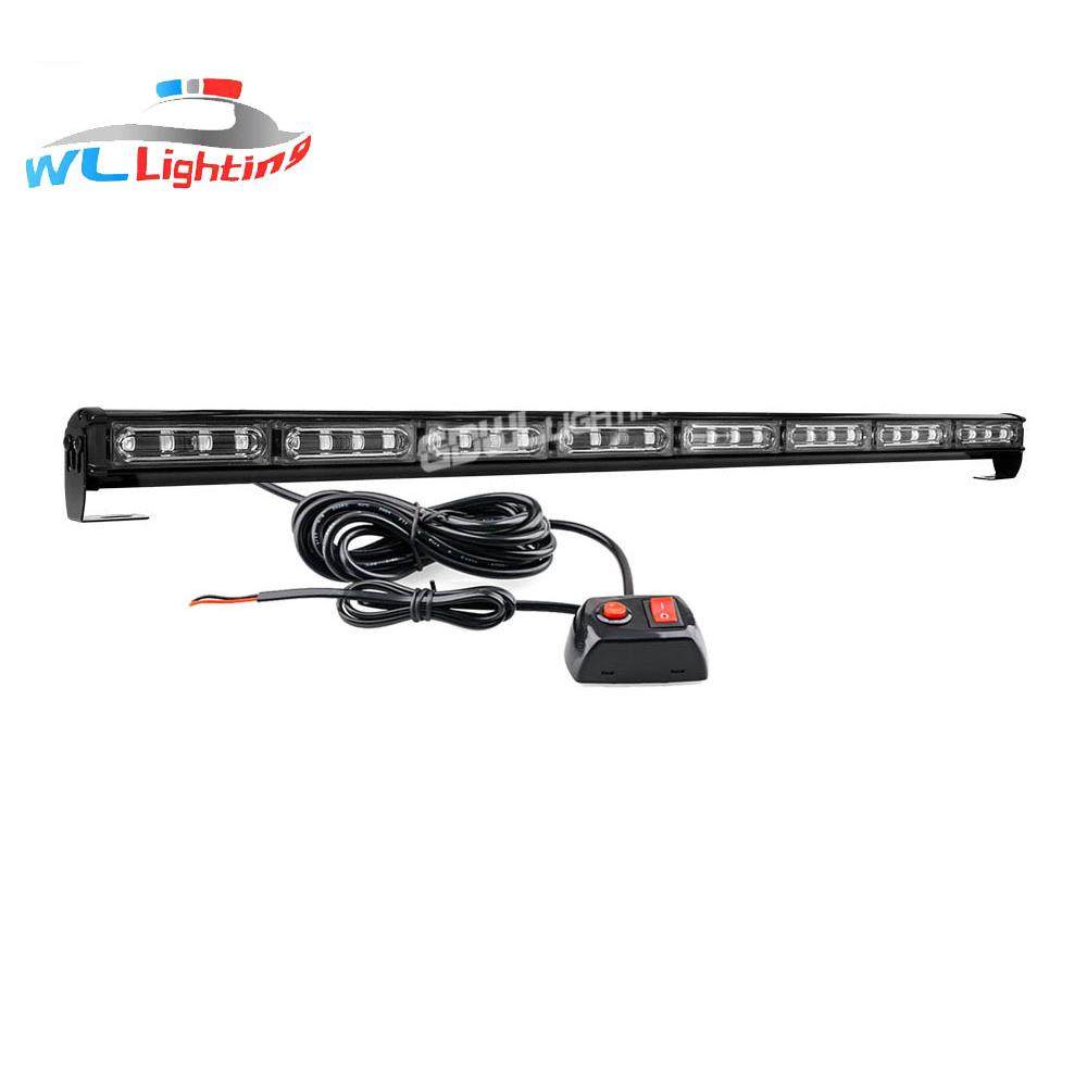 杠子灯32LED长条爆闪灯长杠灯棍子灯4灯6节中网警示灯