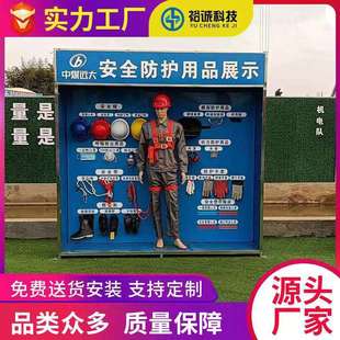 安全体验区工地现场急救安全体验区防护用品劳保假人着装 规范展示