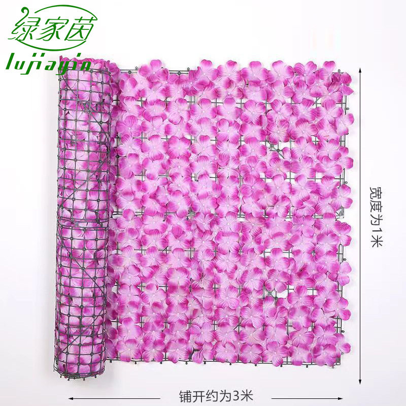 仿真花礼堂背景装饰花墙遮挡