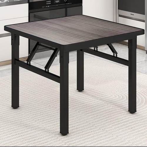 正方形可折叠餐桌四方小桌子厨房家用饭桌简易折叠桌出租屋用