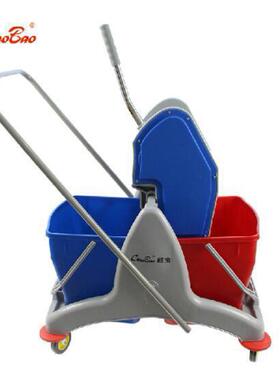 新品超宝B-045B下压式双桶榨水车50L洗拖把挤水桶柞地拖墩布