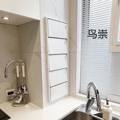 折叠靠墙壁上备菜盘厨房多功能收纳置物架多层转角落调味料碗碟筷