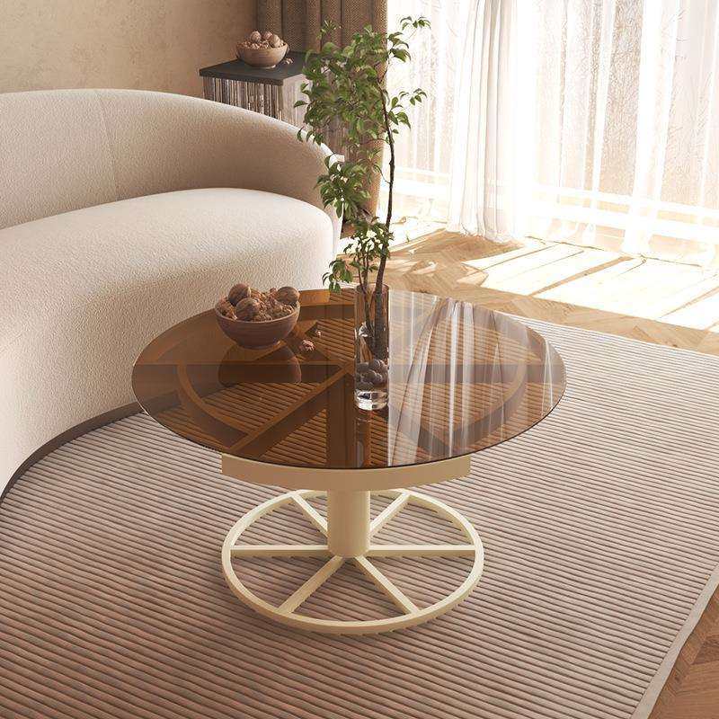 钢化玻璃边几现代客厅沙发角几轻奢创意休闲户型茶几简约圆小桌子