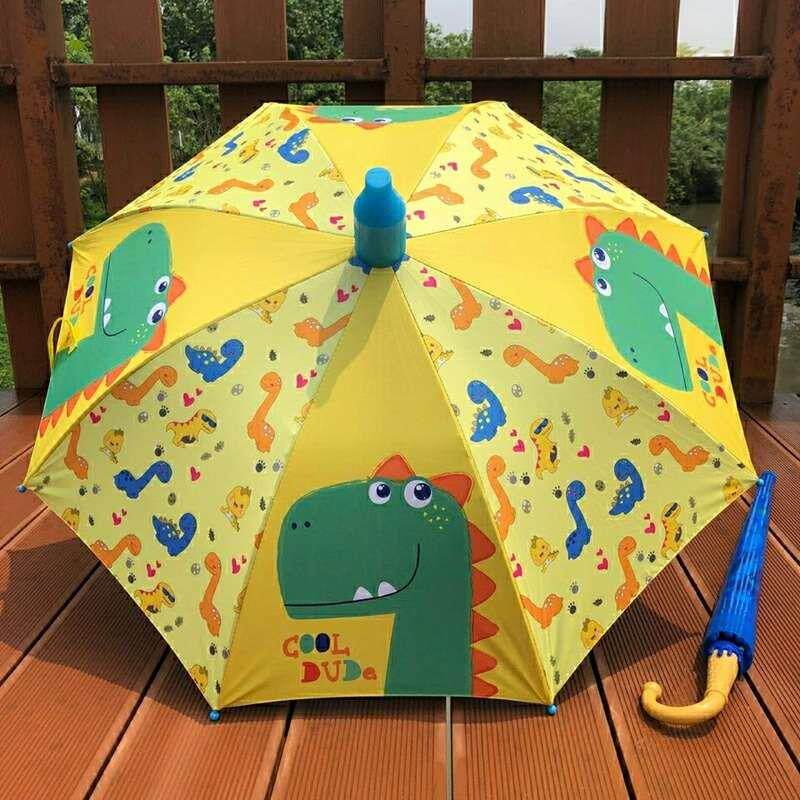 新品大号儿童雨伞恐龙p幼儿园小孩自动长柄男女卡通防水套学生超