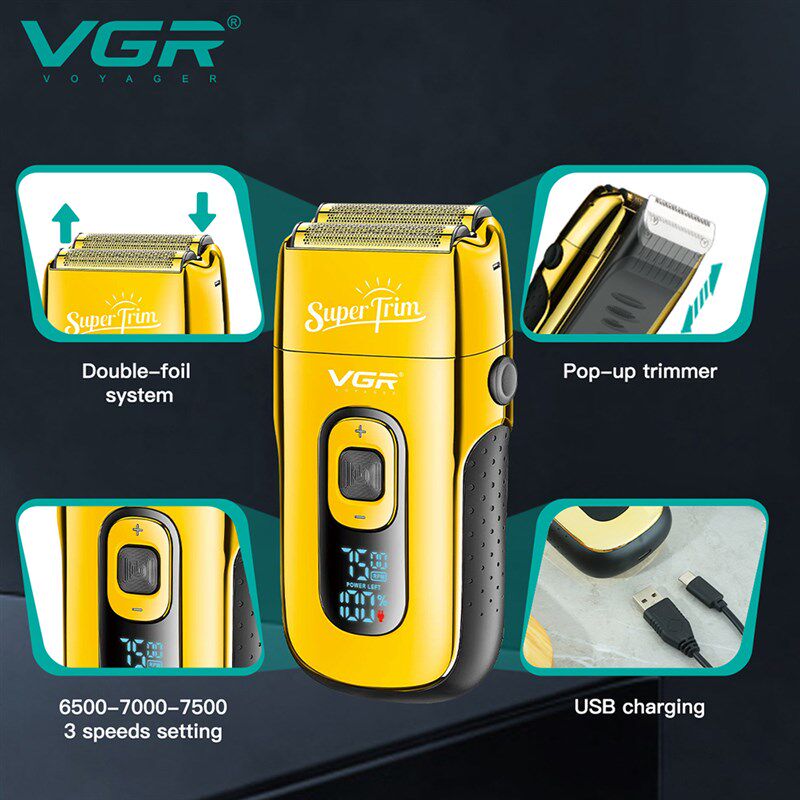 极速Electric Razor Electric Shaver RecharLgeable Shaving Mac