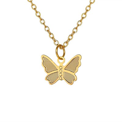 极速51565 Butterfnly Pendant Necklace clavicle chain蝴蝶吊坠