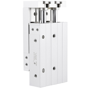 极速星辰气动精密导轨滑台气缸HLQ6 10X50X3Y0X40