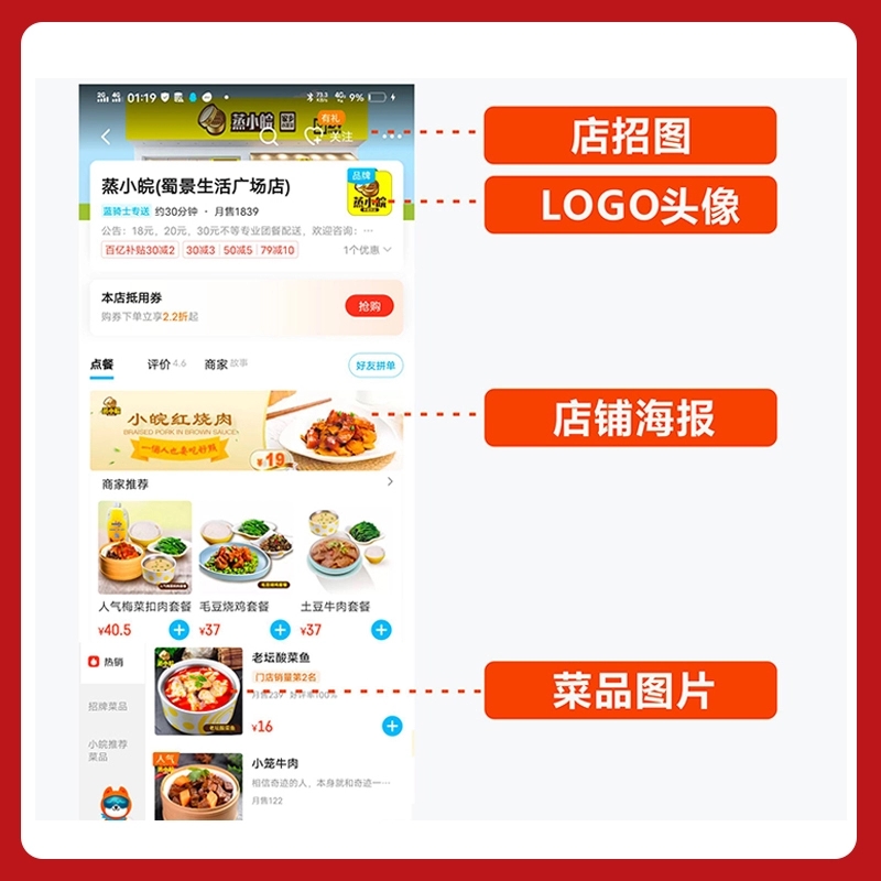 速发外卖代运营饿了么美团店铺平台托管装修设计菜品优化推广分析