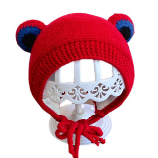 极速女宝新年女宝宝拜年帽子红色男宝过年脑M子婴儿新年红帽子春