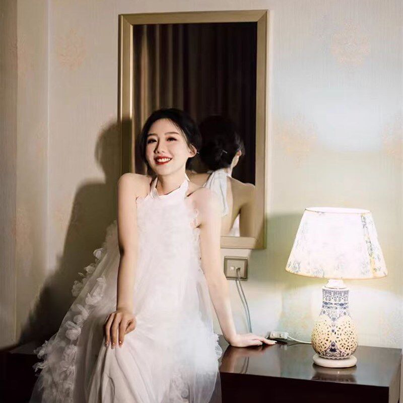 新品新中式晨袍女新娘敬酒服订婚礼服高端轻M奢小众出阁宴轻婚纱