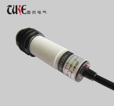 极速G18-3A30NA 光电开关 漫反射型 传E感器 M18 24V或12V NPN常