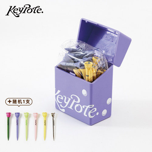 Keypote Golf 高尔夫球TEE木制球托随机赠送一枚玫瑰花型球TEE
