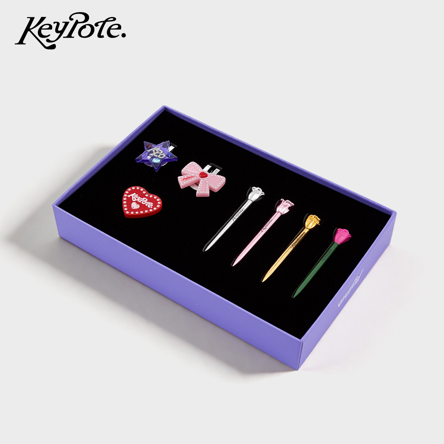 【520限定礼盒 限量发售】KeypoteGolf marker玫瑰花球Tee组合
