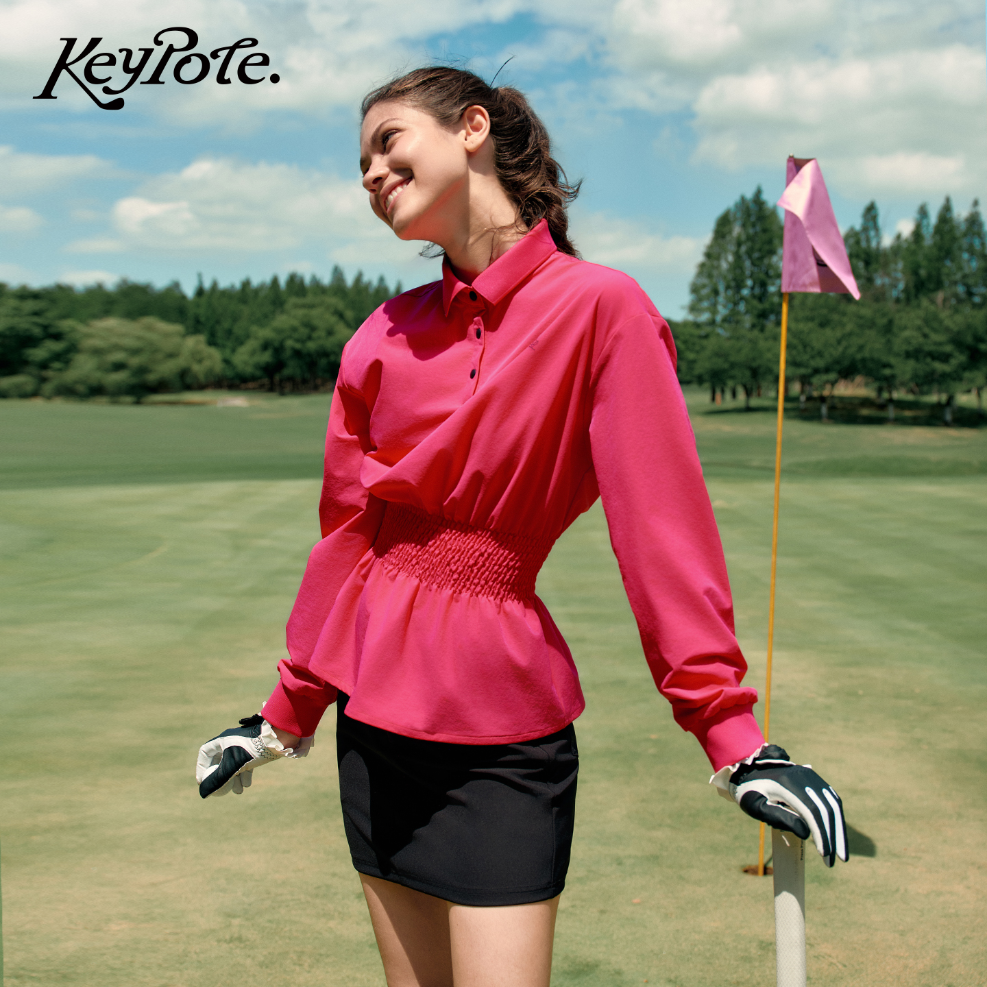KeypoteGolf女士高尔夫polo上衣