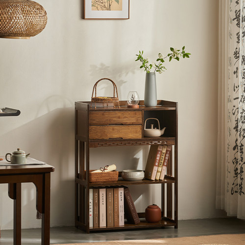 小型博古架茶柜架新中式茶具置物架展示柜客厅书房茶叶架展示收纳