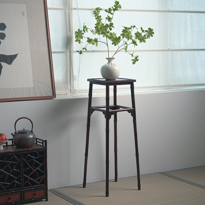 中式宋徽宗花架展示架宋代美学古典花几明式家具落地式花台