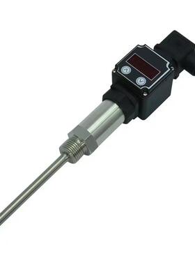 数显插入式一体化温度变送器传感测温探头Pt100热电阻4-20mA/0-5V