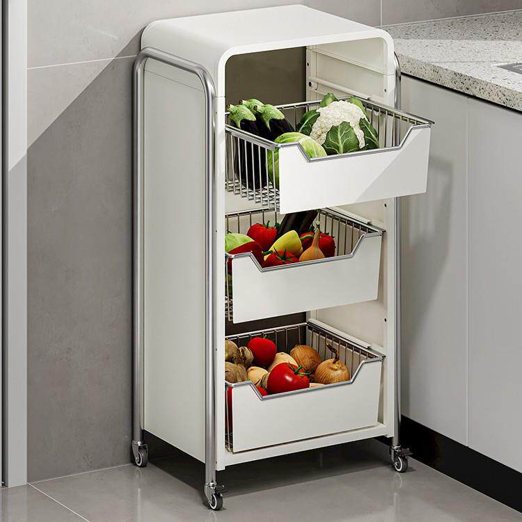 蔬菜置物架落地多层家用可移动多功能厨房篮子收纳筐水果菜架放菜