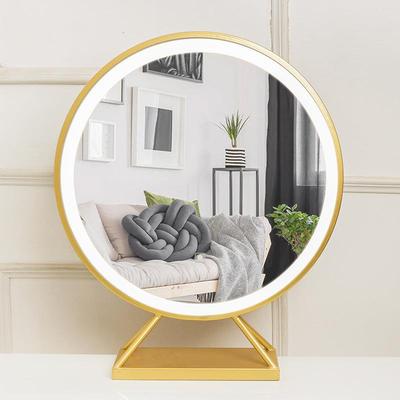 Desktop make-up mirror with light desktop student台式化妆镜