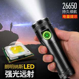 厂家新款朗明纳斯383型迷你户外露营家用防水强光照明手电筒