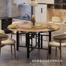 实木餐桌圆形大圆桌家用小户型吃饭桌子旋转盘圆桌面板单独圆桌面