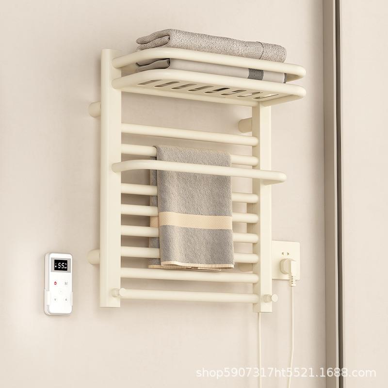 智能电热毛巾架碳纤维烘干架家用浴室卫生间烘干浴巾架置物架