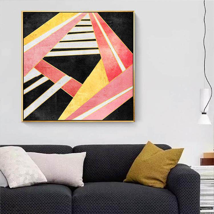 圣仕现代客厅装饰抽象简约卧室壁画北欧餐厅玄关酒店挂画厂家